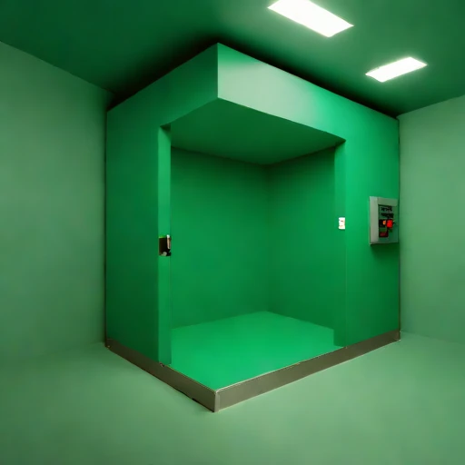 A shaft-station control room, photographed against a plain background