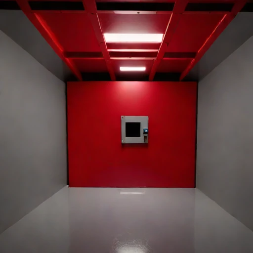 A shaft-station control room, photographed against a plain background
