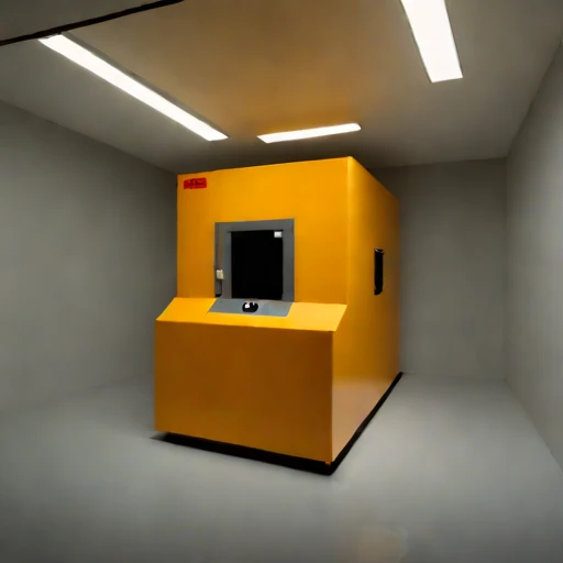 A shaft-station control room, photographed against a plain background