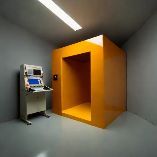 A shaft-station control room, photographed against a plain background