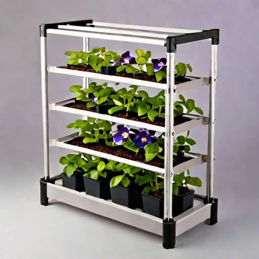 A solifluction-slope planter, photographed against a plain background