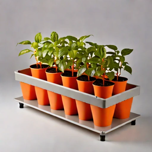 A solifluction-slope planter, photographed against a plain background