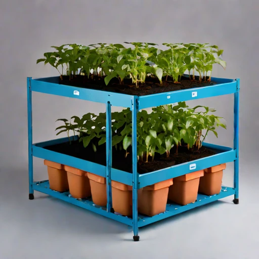 A solifluction-slope planter, photographed against a plain background