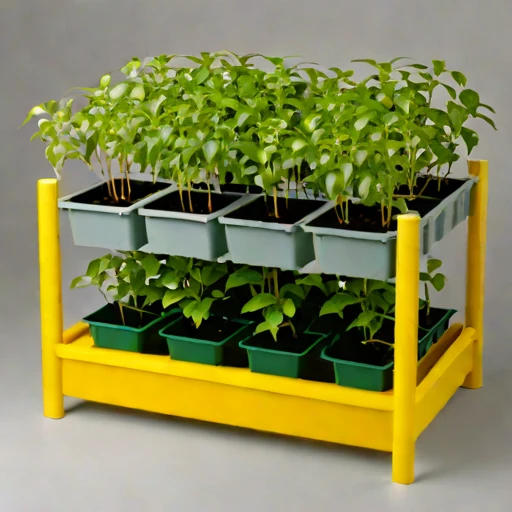 A solifluction-slope planter, photographed against a plain background
