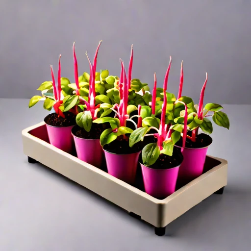 A solifluction-slope planter, photographed against a plain background
