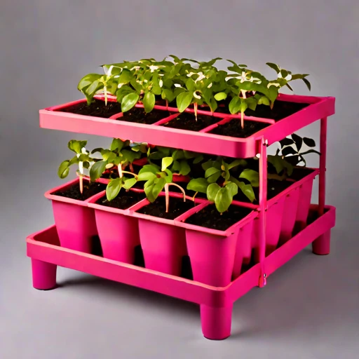 A solifluction-slope planter, photographed against a plain background