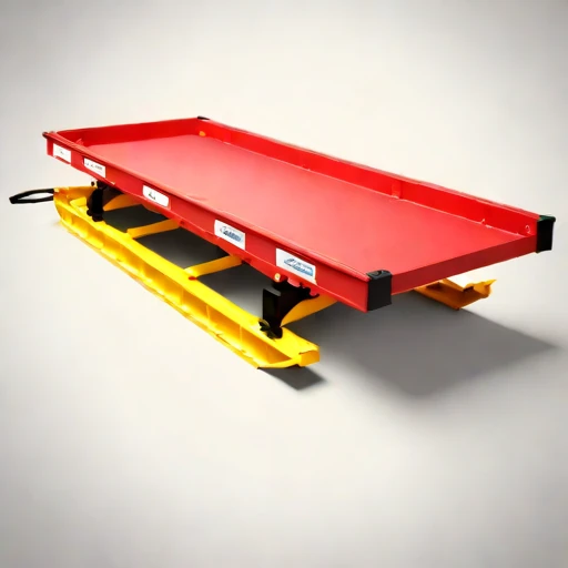 A swash-zone landing ramp, photographed against a plain background