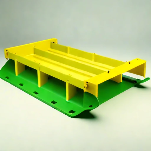 A swash-zone landing ramp, photographed against a plain background