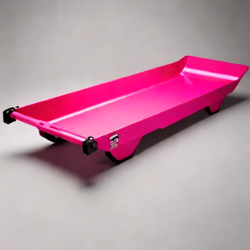 A swash-zone landing ramp, photographed against a plain background
