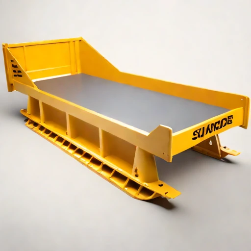 A swash-zone landing ramp, photographed against a plain background