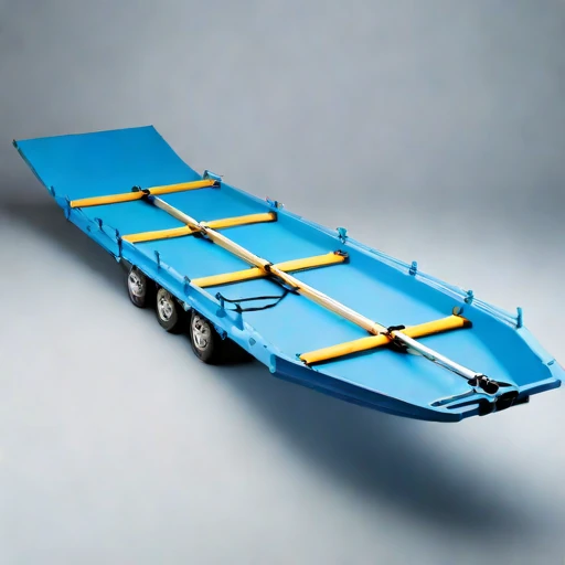 A swash-zone landing ramp, photographed against a plain background