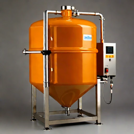 A tufa-bed polishing tank, photographed against a plain background