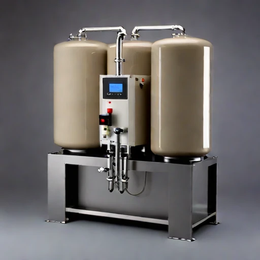 A tufa-bed polishing tank, photographed against a plain background