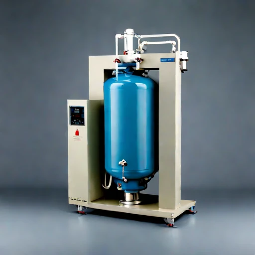 A tufa-bed polishing tank, photographed against a plain background