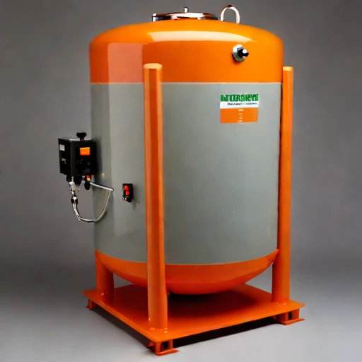A tufa-bed polishing tank, photographed against a plain background