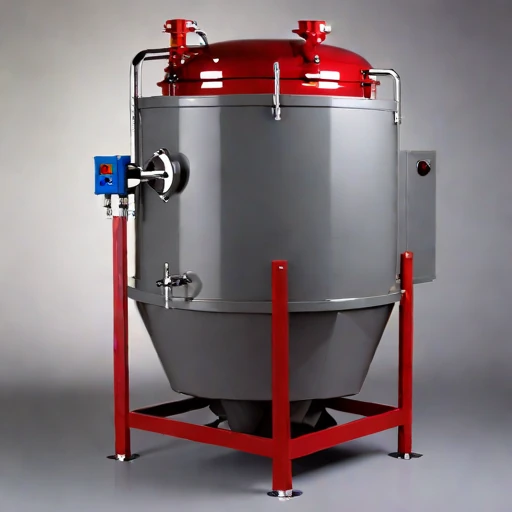 A tufa-bed polishing tank, photographed against a plain background