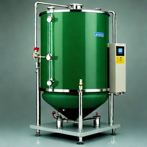 A tufa-bed polishing tank, photographed against a plain background