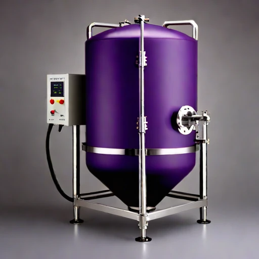 A tufa-bed polishing tank, photographed against a plain background
