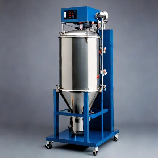 A tufa-bed polishing tank, photographed against a plain background