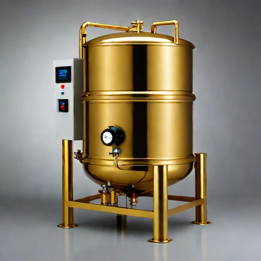A tufa-bed polishing tank, photographed against a plain background