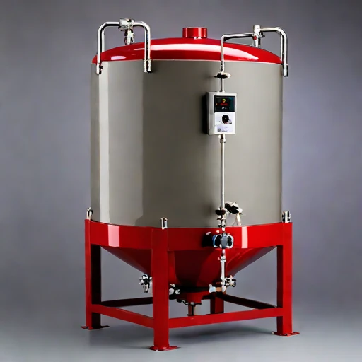 A tufa-bed polishing tank, photographed against a plain background