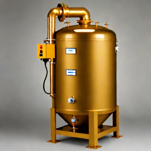 A tufa-bed polishing tank, photographed against a plain background