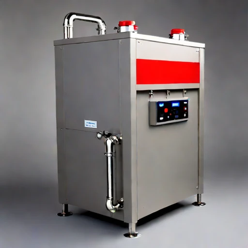A tufa-bed polishing tank, photographed against a plain background