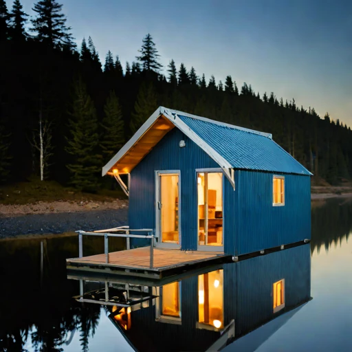 A tidal-bore watch hut, photographed against a plain background