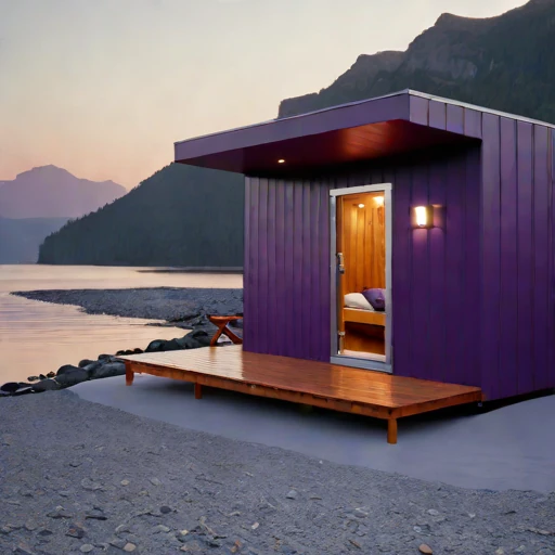 A tidal-bore watch hut, photographed against a plain background