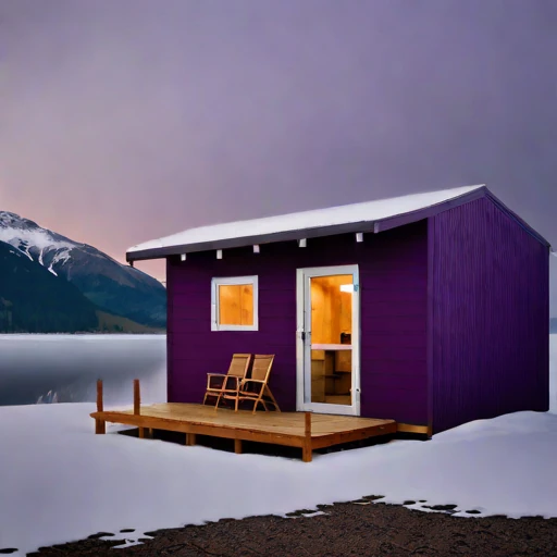 A tidal-bore watch hut, photographed against a plain background