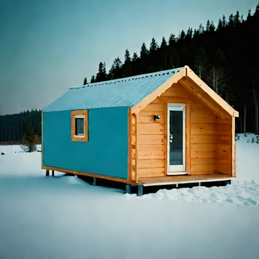 A tidal-bore watch hut, photographed against a plain background