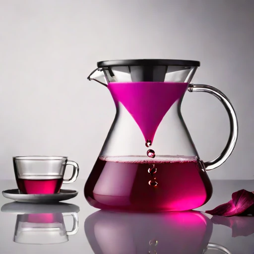 A turbidity-graded steeping jar, photographed against a plain background
