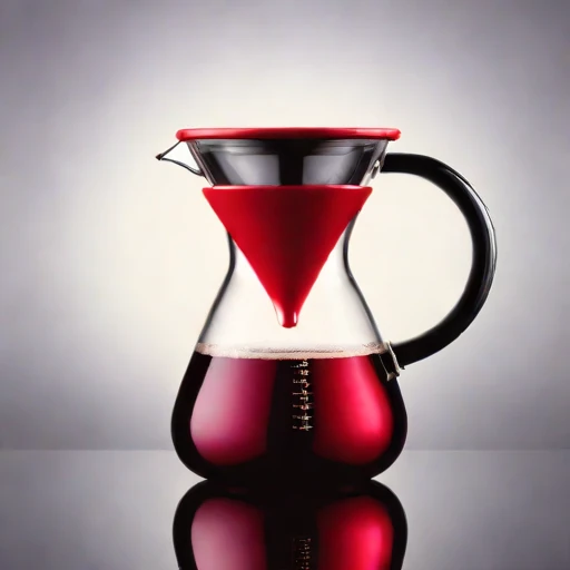 A turbidity-graded steeping jar, photographed against a plain background