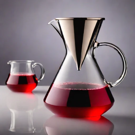 A turbidity-graded steeping jar, photographed against a plain background