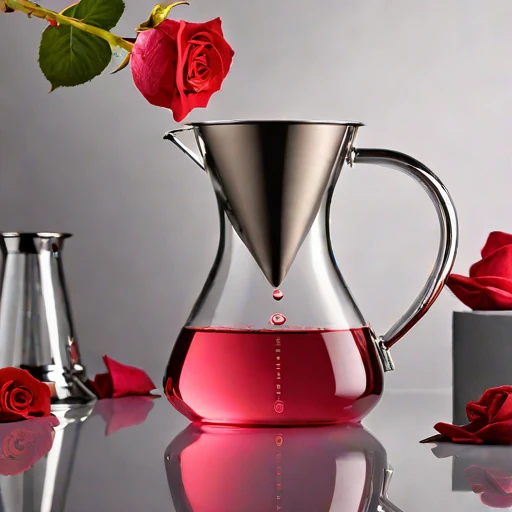 A turbidity-graded steeping jar, photographed against a plain background