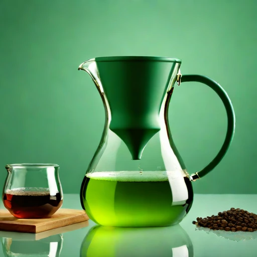 A turbidity-graded steeping jar, photographed against a plain background