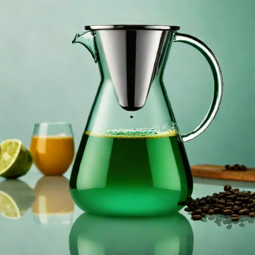 A turbidity-graded steeping jar, photographed against a plain background