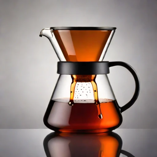 A turbidity-graded steeping jar, photographed against a plain background