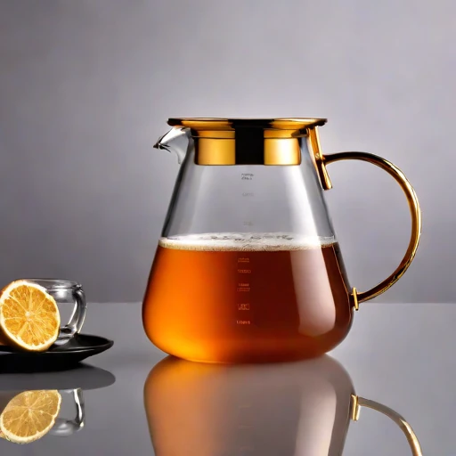A turbidity-graded steeping jar, photographed against a plain background