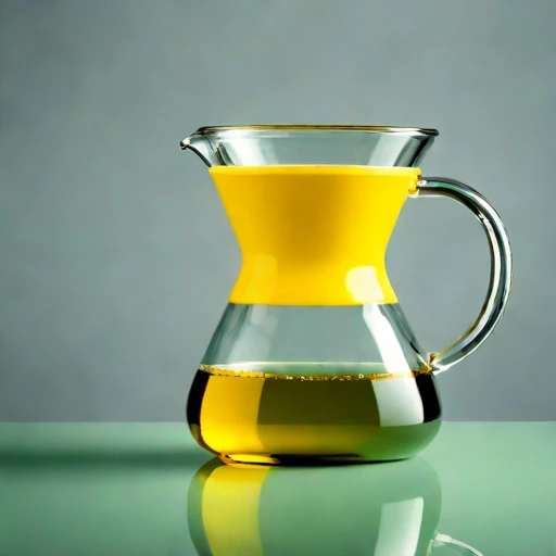 A turbidity-graded steeping jar, photographed against a plain background
