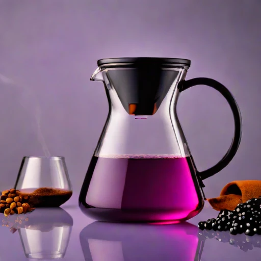A turbidity-graded steeping jar, photographed against a plain background