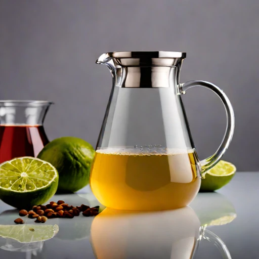 A turbidity-graded steeping jar, photographed against a plain background