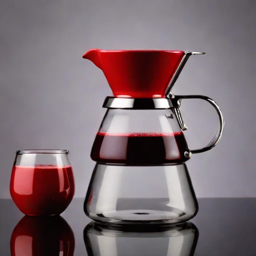 A turbidity-graded steeping jar, photographed against a plain background