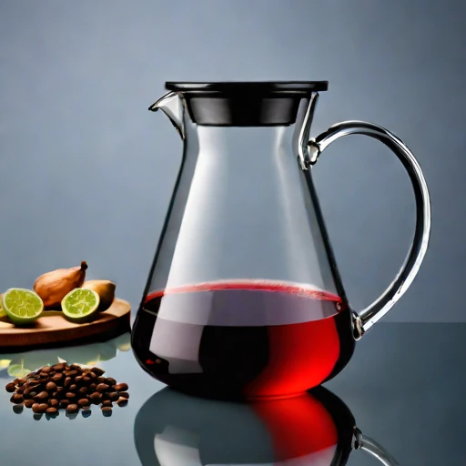 A turbidity-graded steeping jar, photographed against a plain background