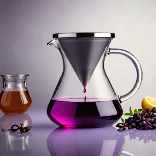A turbidity-graded steeping jar, photographed against a plain background