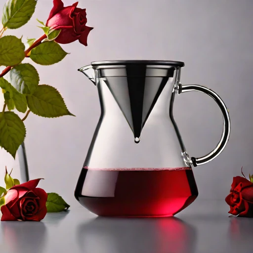 A turbidity-graded steeping jar, photographed against a plain background