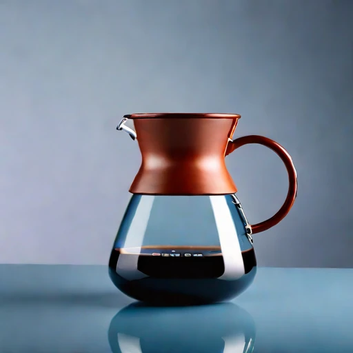 A turbidity-graded steeping jar, photographed against a plain background