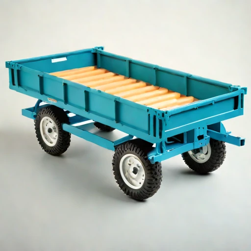 A thermokarst-rated haul cart, photographed against a plain background