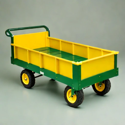 A thermokarst-rated haul cart, photographed against a plain background