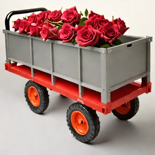 A thermokarst-rated haul cart, photographed against a plain background
